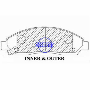 Plaquette de frein ISUZU D-MAX FMSI : D1039-7943, OEM : 18047054, WVA : 24370, F1039
